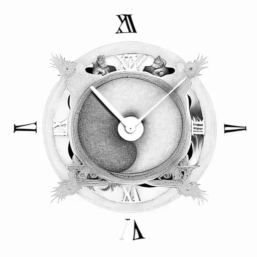 Yin Yang In A Clock