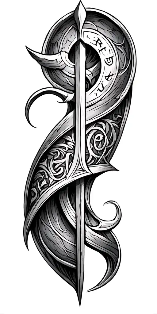 Viking Runes Engraved