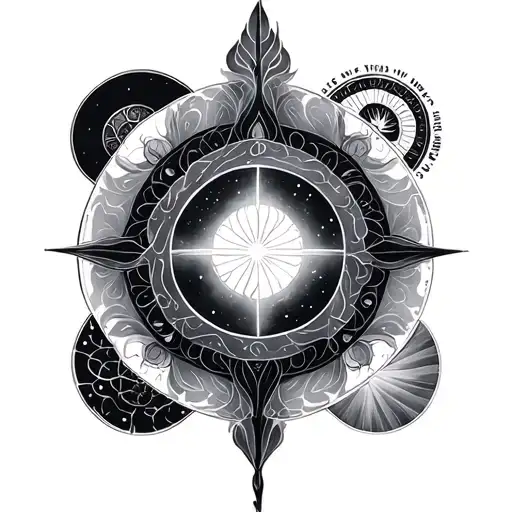 The Five Elements In A Circle