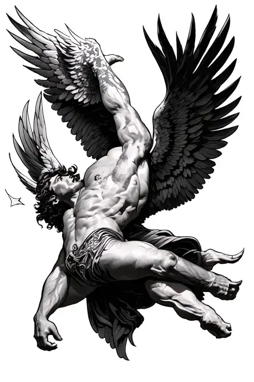 Icarus Falling Sleeve