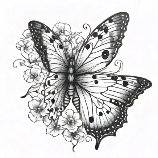 Butterfly Flying Semicolon Butterfly