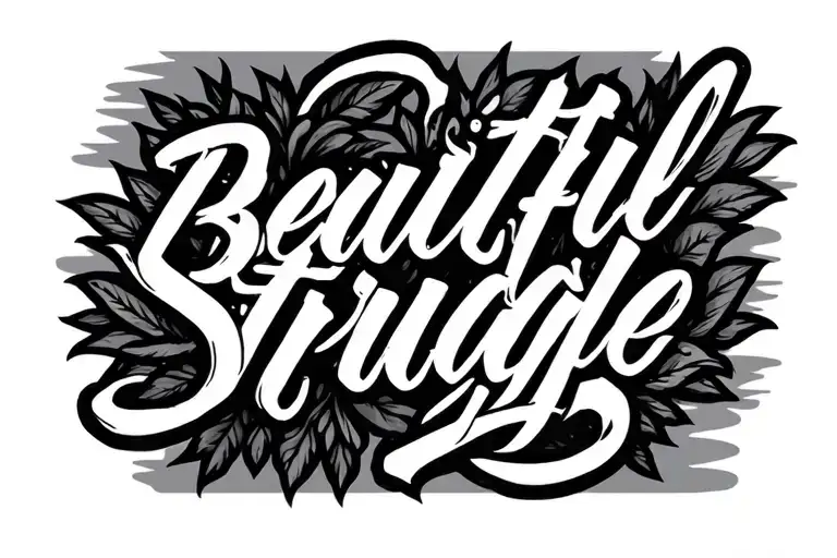 Beautiful Struggle Wording Logo