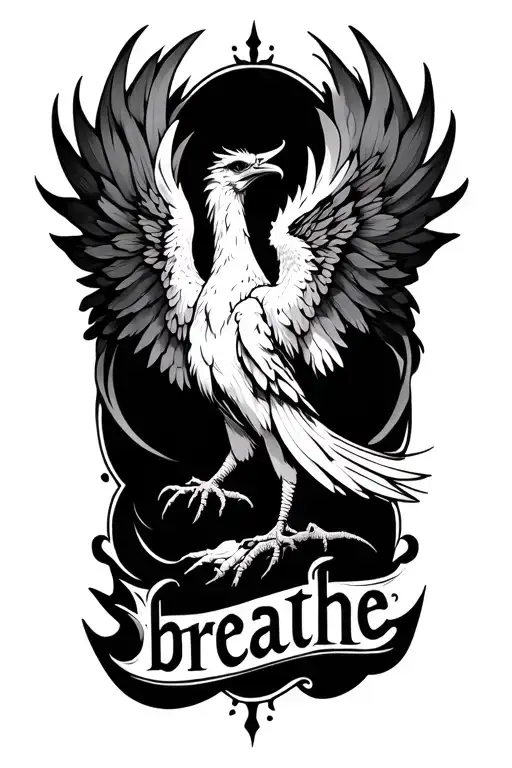 Phoenix With The Word Breathe