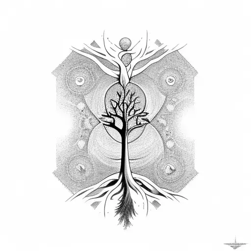 Hourglass Tree Of Life Neck