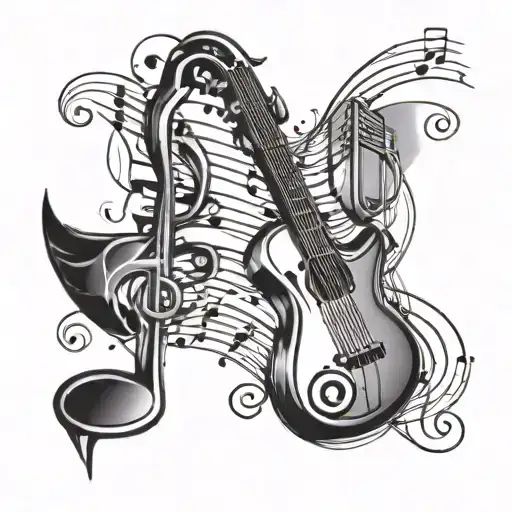 Music Notes With Arms And Legs