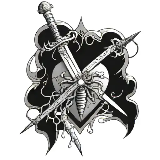 A Sword Wrapped In Spiders A Heart Made Of Convolutions