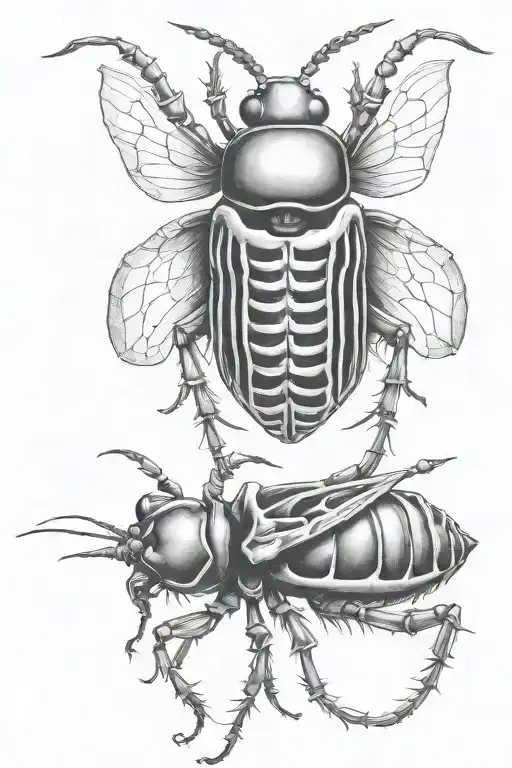 Skeleton Of A Bug