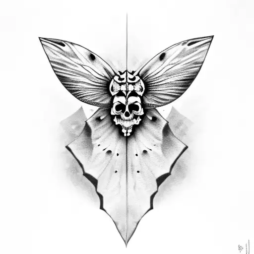 Skull Moth Jagged Moth