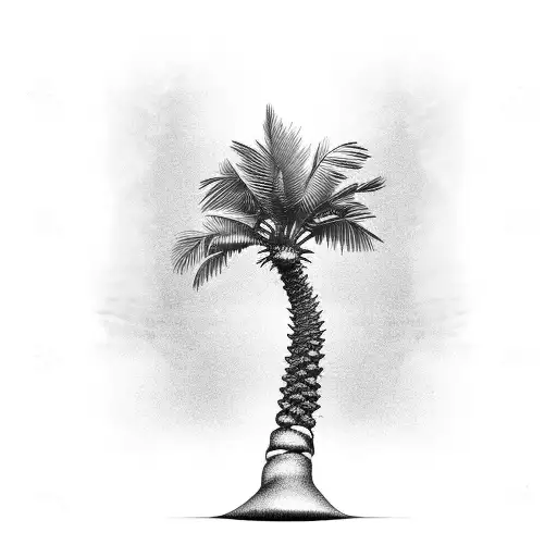 Palm Tree Ice Hockey Stick