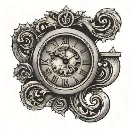 Clock With The Letter G Incorporated