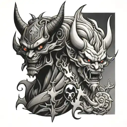 Crypto Icon Eth And Japan Demon