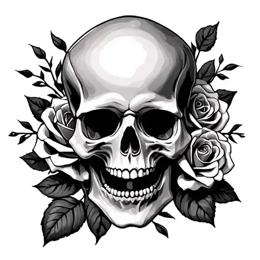 Skull And Roses
