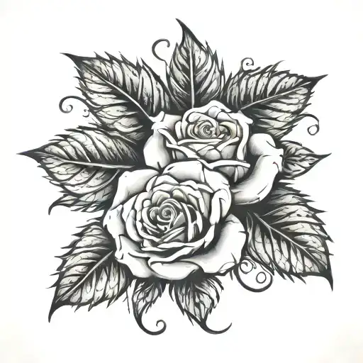 Bramble Arm With A Rose