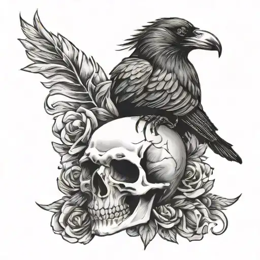 Crow And Skull
