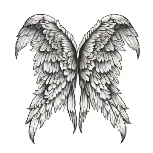Two Halves Of Angel Wings