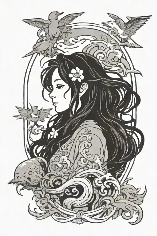 Aquarius Style Ghibli Characters