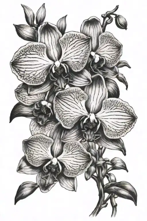 Orchid Next To Water