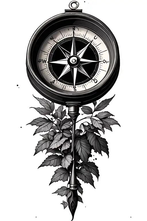 Compass Nature Scene