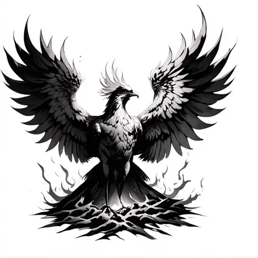 Phoenix Rising From The Ashes