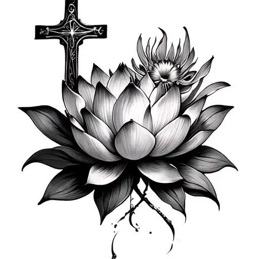 Lotus And Cross