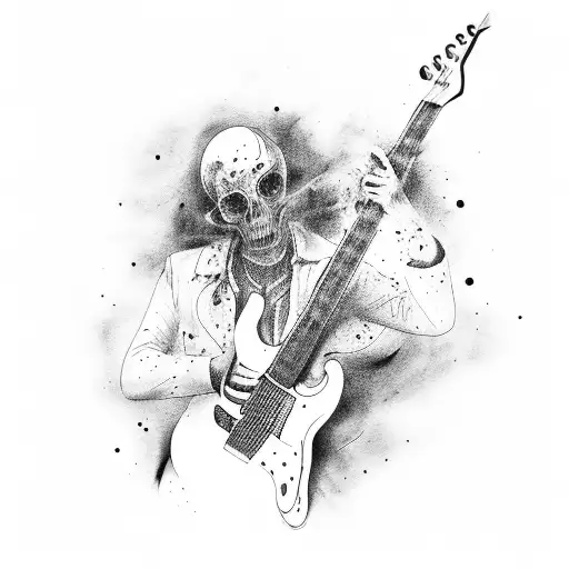 Burnt Out Guitar Musician