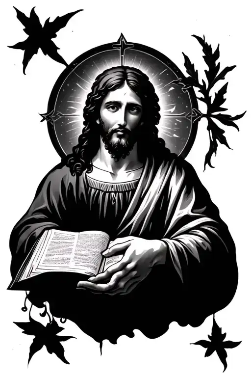 Christianity Themed Tattoo Incorporating Triumphant Bible Stories