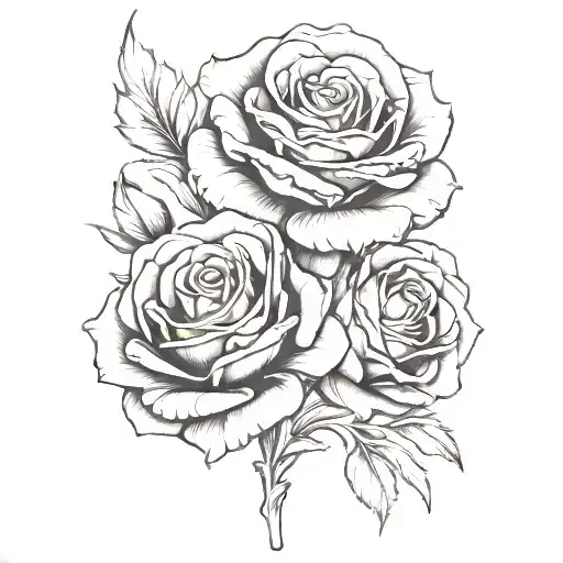 Carnation And Rose Wrapped Together