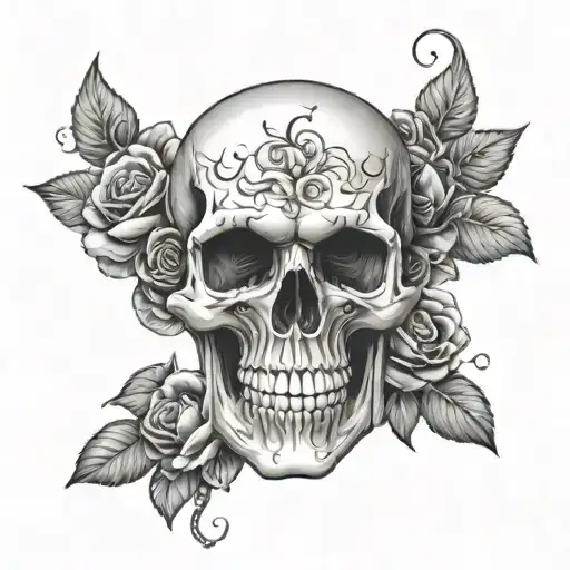 Skull And Roses