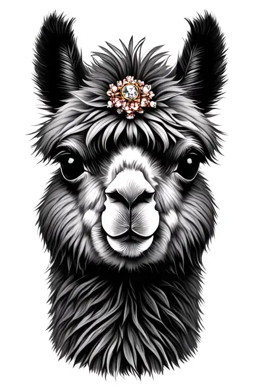 Alpaca With Engagement Ring Surrounded