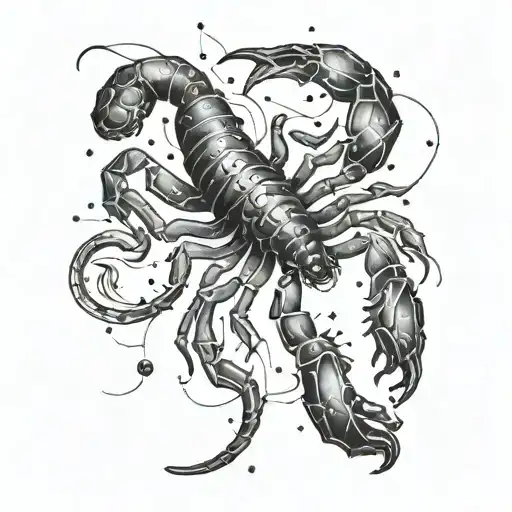 Delicate Light Scorpio Constellation