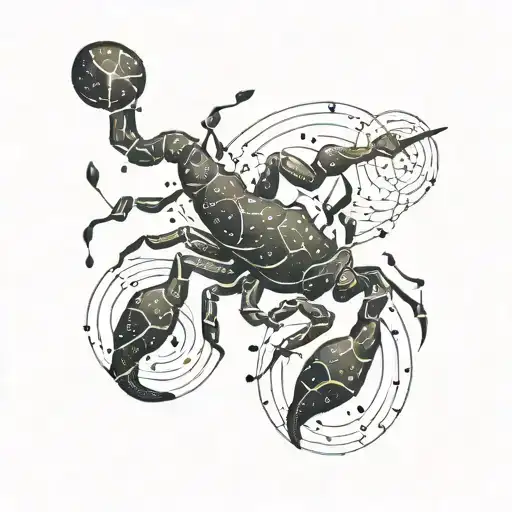 Scorpio Constellation Star Filled Sky