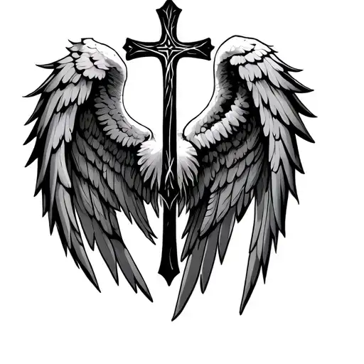 Cross Angel Wings