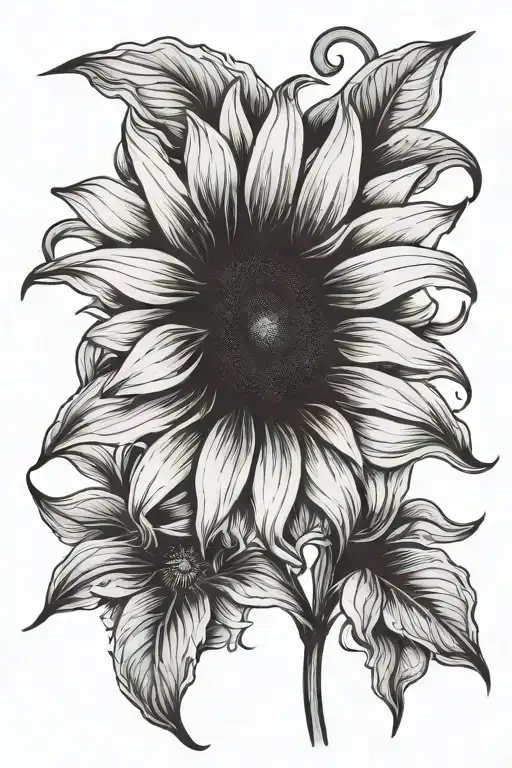 Sunflower And Lilly