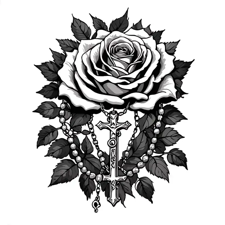 Rosary With Roses