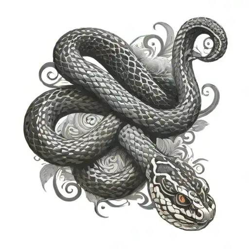 Snake Around The Leg Sleeve