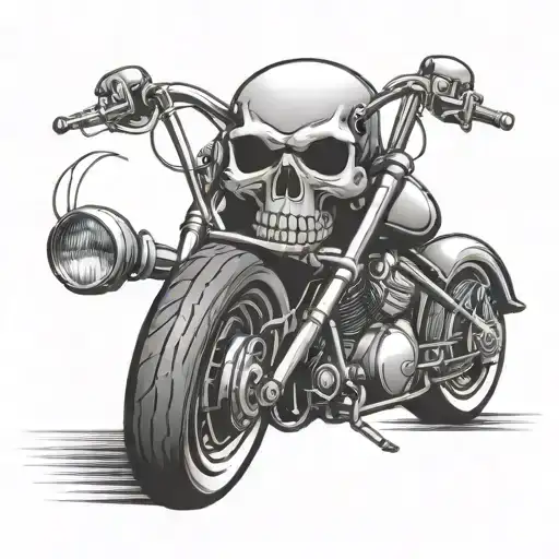 Skull Bobber Motorcycle Cards