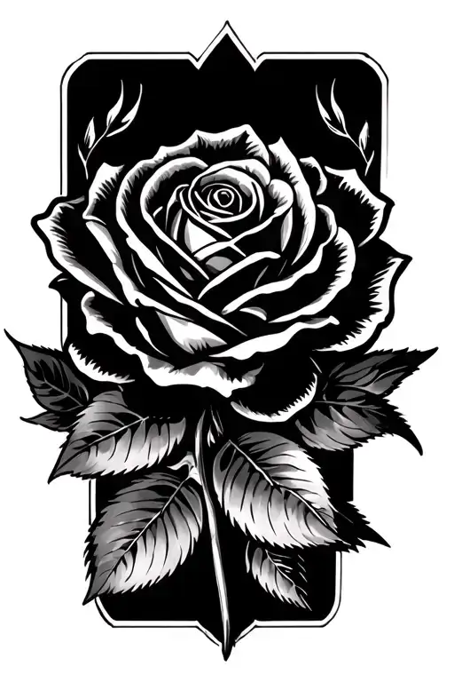 Raven And Black Rose