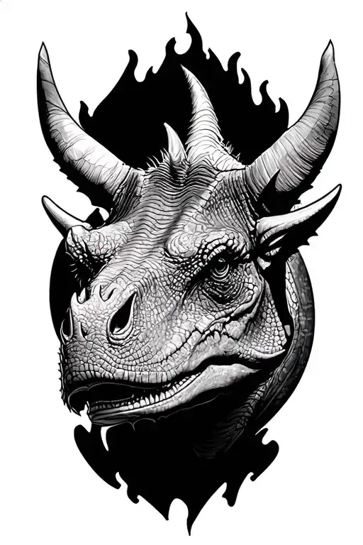 Triceratops Face