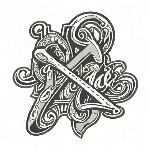 The Word Sade In A Chicano Style Font The Letters