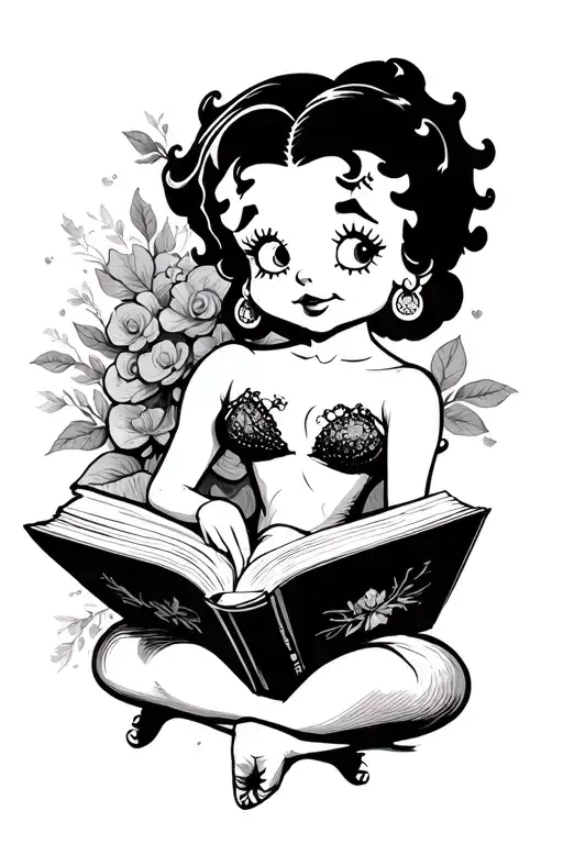 Betty Boop Reading Book