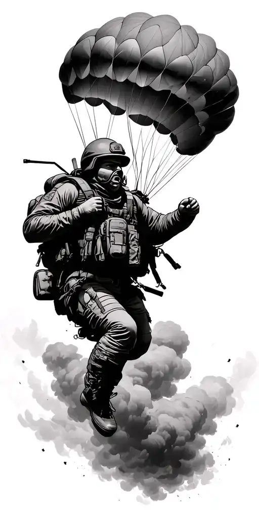 Paratrooper Jumping