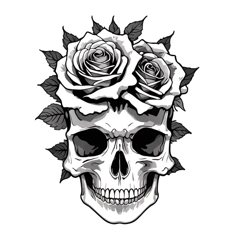 Skull And Roses