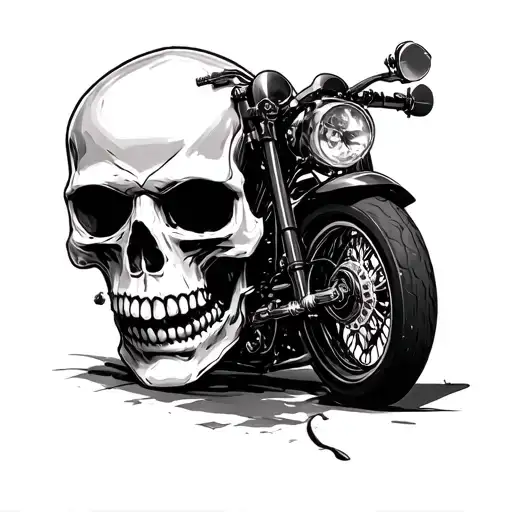 Biker Skull Soft Shading