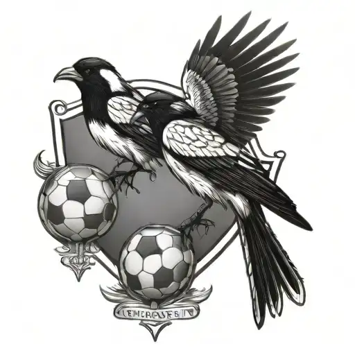 Magpie And Football Team Notts County