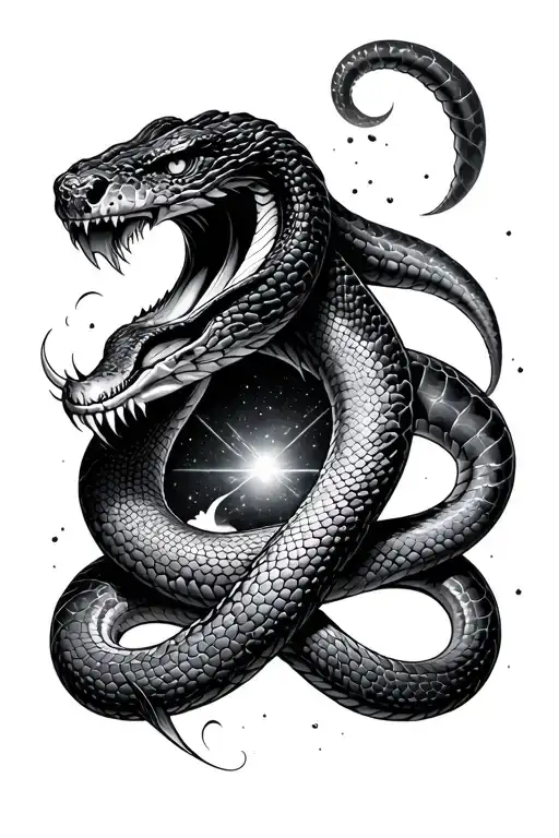 The Snake Is Devouring The Galaxy Made