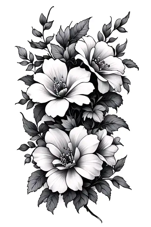 Flowers On Vines Wrapping