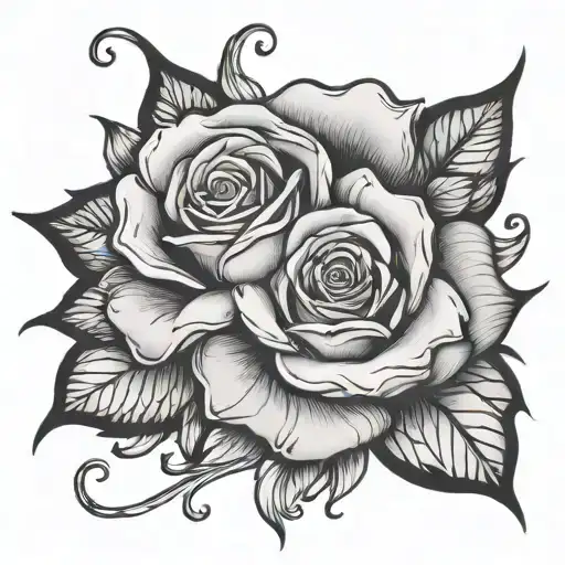 Latoia With Rose Intertwined