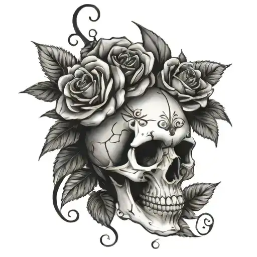 Skull And Roses