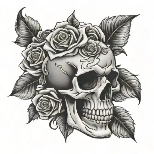 Skull And Roses