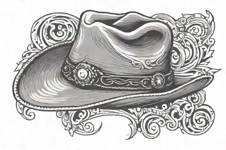 Cowboy Hat And The Words Say When